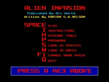 Alien Invasion (1994)(Archimedes World)-Acorn Archimedes